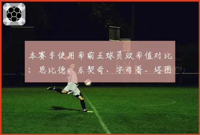 本赛季使用率前五球员效率值对比：恩比德、东契奇、字母哥、塔图姆、米切尔
